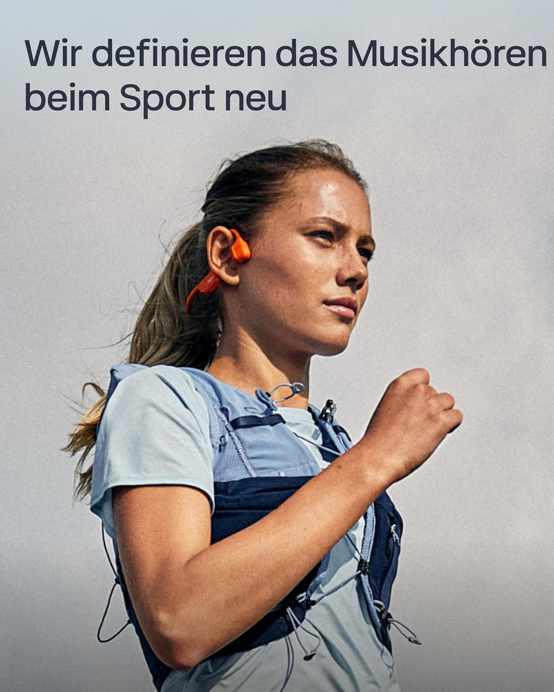 SHOKZ OpenRun Pro 2 Knochenschall Sportkopfhörer, Open-Ear-Ohrhörer mit Bluetooth 5.3, Mikrofon mit