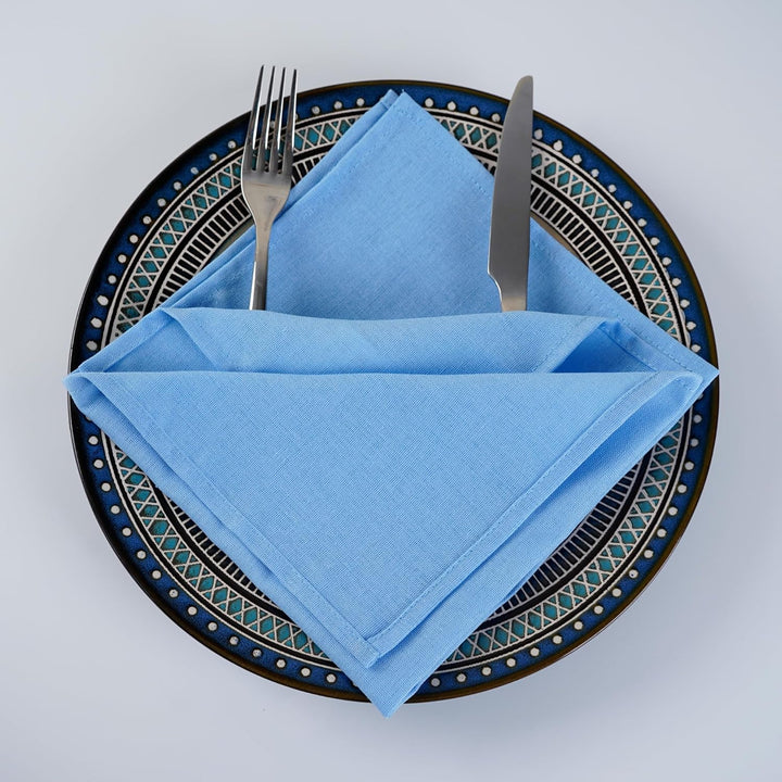 weich Polyester -Leinen gemischt Abendessen Cloth Servietten, 12 Stück (40 x 40 cm), für Veranstaltu
