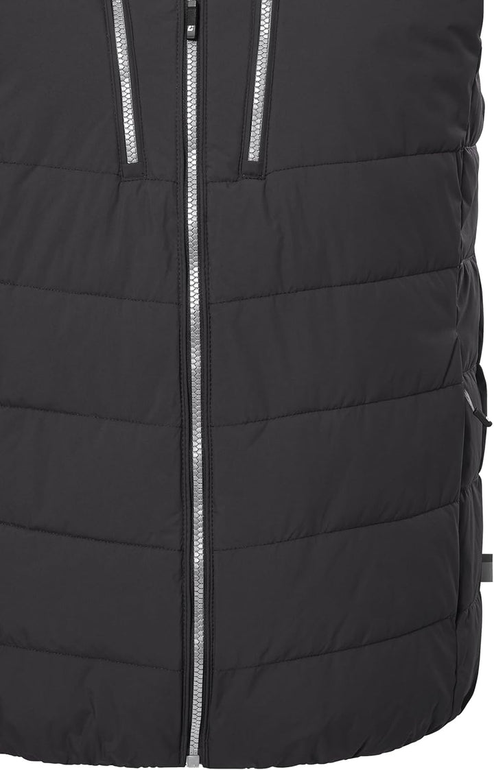 Killtec Unisex Kow 10 Mn Qltd Vst Steppweste/Weste in Daunenoptik mit abzippbarer Kapuze M dunkelant