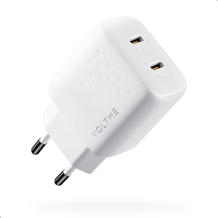 VOLTME USB C Ladegerät Doppelt 35W V-Dynamic GaN III Ladegerät, 2-Port USB C Schnellladegerät PD3.0