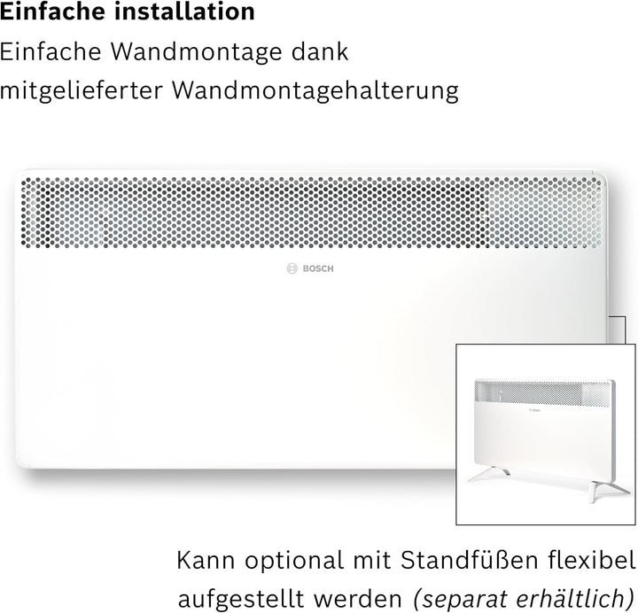 Bosch Heat Convector 4000-25 - Elektrischer Konvektor für Räume bis zu 25 m² - Individuell Einstellb