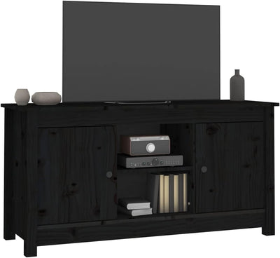 Tidyard TV-Schrank Lowboard TV Möbel Sideboard Fernsehtisch Fernsehschrank mit seinen 4 Fächern und