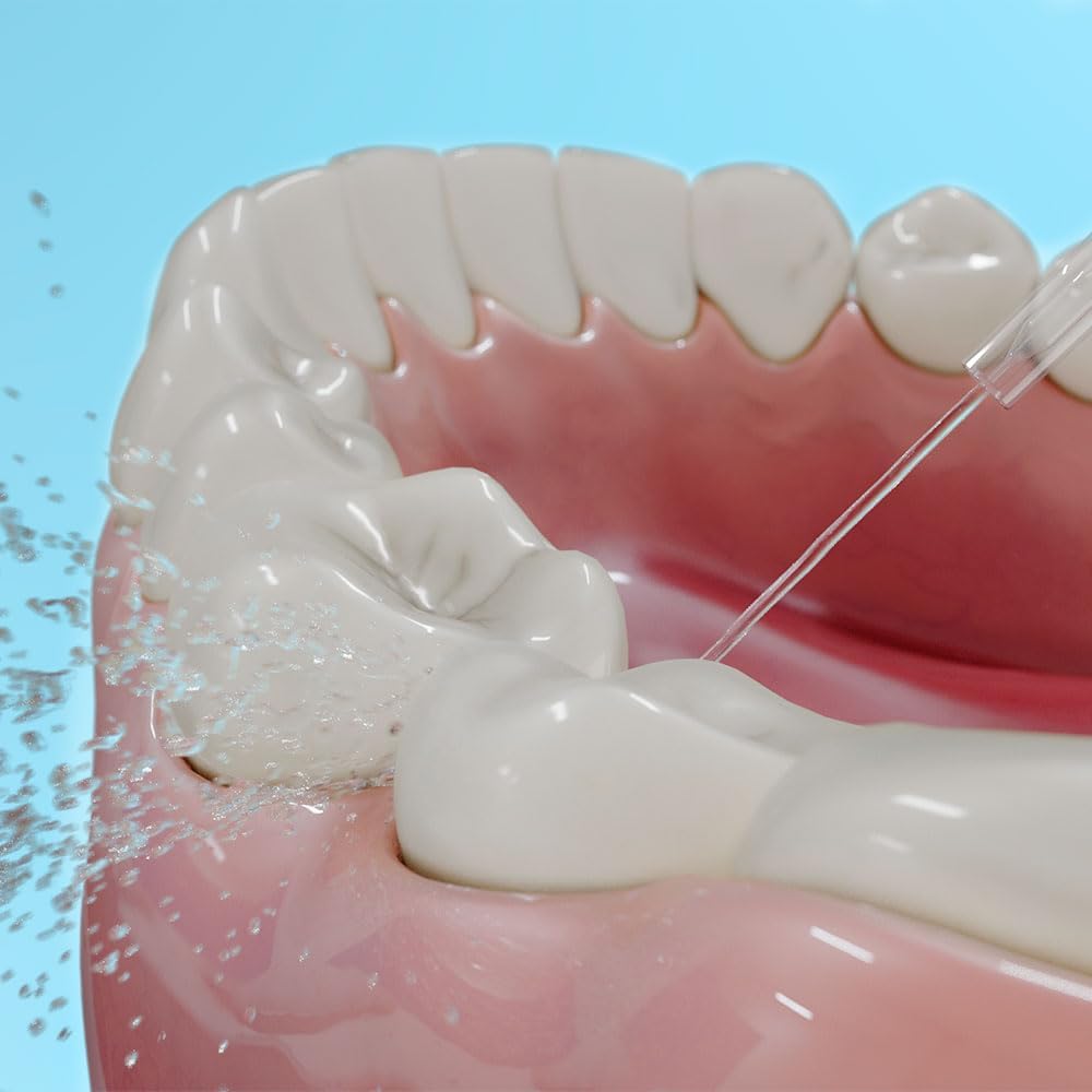 Cecotec Munddusche Bamba ToothCare 1200 Jet Pro. 7 Düsen, Bis zu 1250-1700 Impulse pro Minute, LED-A