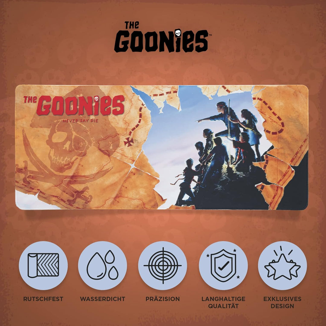 Grupo Erik Gaming Mauspad XXL The Goonies Gaming Mousepad XXL rutschfest und Wasserabweisend Mauspad