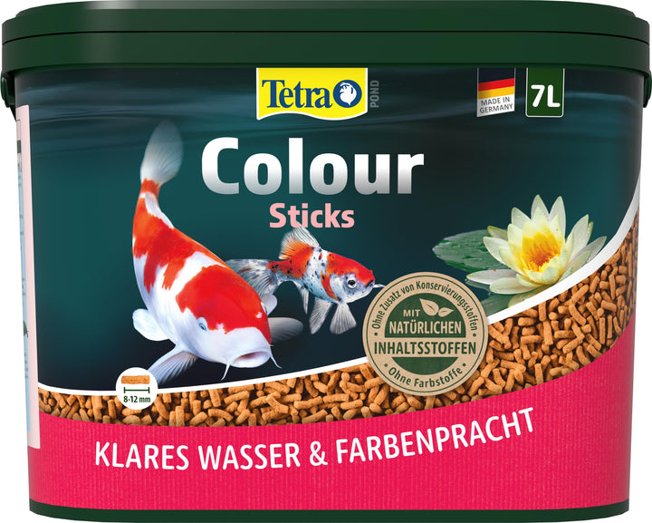 Tetra Pond Colour Sticks - Fischfutter für Teichfische, für natürliche Farbenpracht und klares Wasse