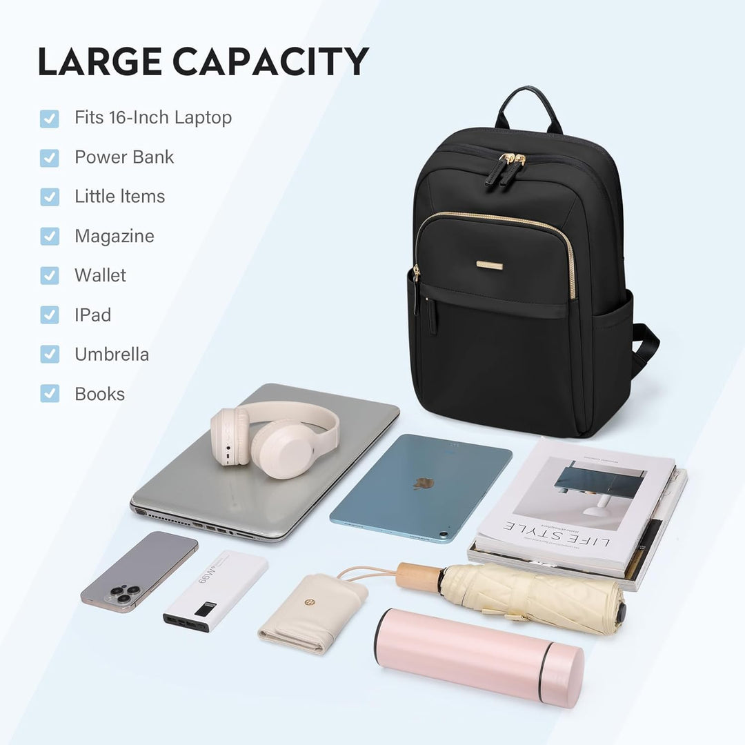 Rucksack Damen Herren, Laptop Schulrucksack,Women Travel Backpack Elegant für Uni Reise Büro, Tagesr