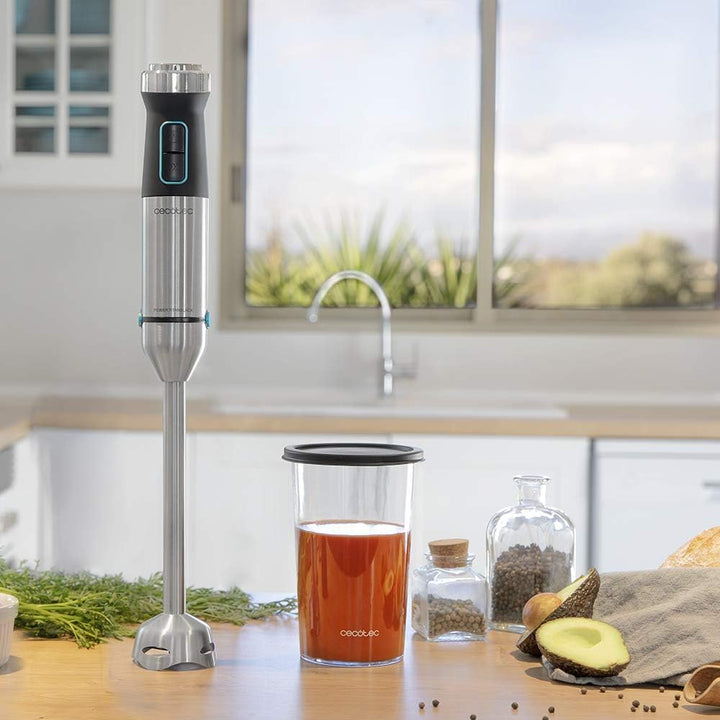 Cecotec Stabmixer Power TitanBlack 1500 XL. 1500 W, CrossBlades Technologie mit 4-Klinge-Blättern mi