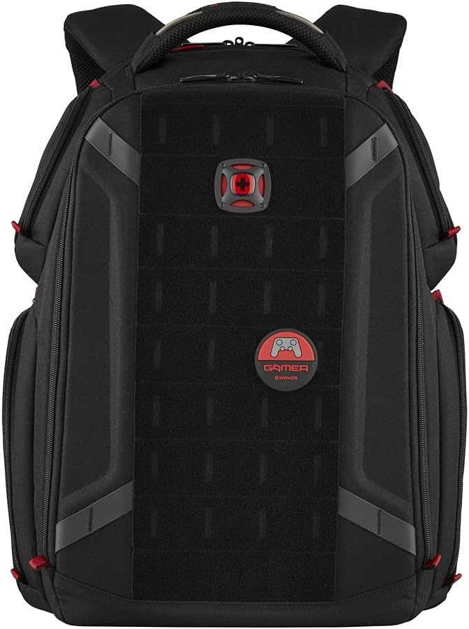 WENGER PlayerOne Gaming Laptop-Rucksack, Notebook bis 17 Zoll, Tablet bis 12 Zoll, Organizer, 29 l,
