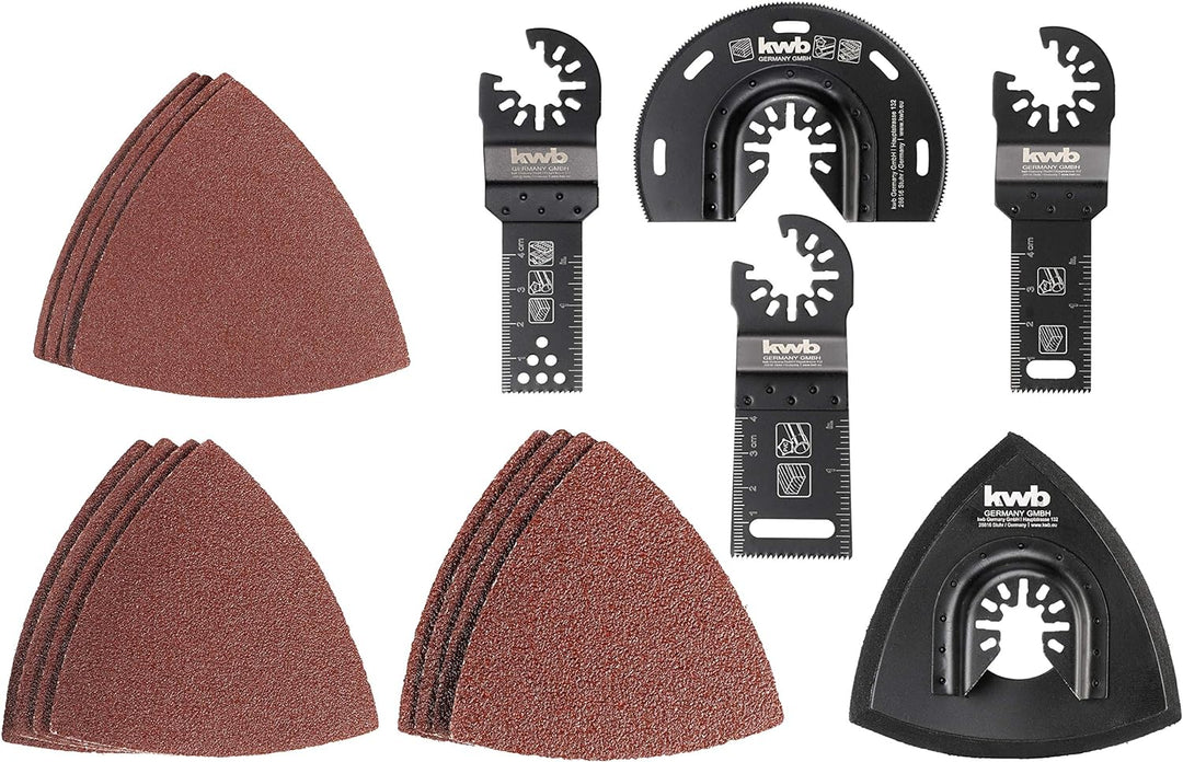 kwb by Einhell 17-tlg Multi-Tool-Set für Holz, Metall und Kunststoff (passend für alle Einhell Multi