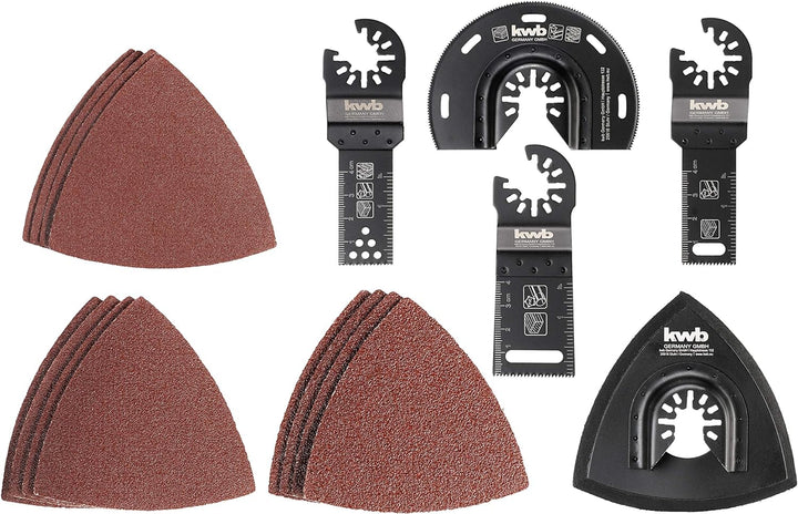 kwb by Einhell 17-tlg Multi-Tool-Set für Holz, Metall und Kunststoff (passend für alle Einhell Multi
