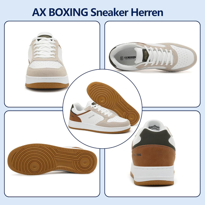 AX BOXING Sneaker Herren Schuhe Mode Herrenschuhe Freizeitschuhe Walkingschuhe Atmungsaktiv Trainers