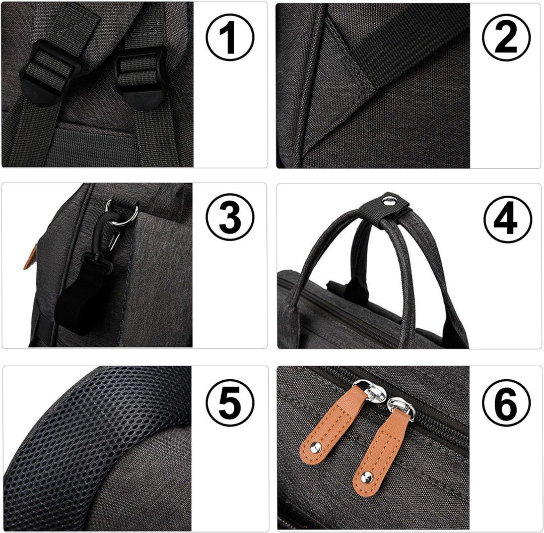 Wickeltasche Gross Rucksack Baby Wickelrucksäcke Wickelrucksack mit Tragbarer Wickelunterlage, Babyt