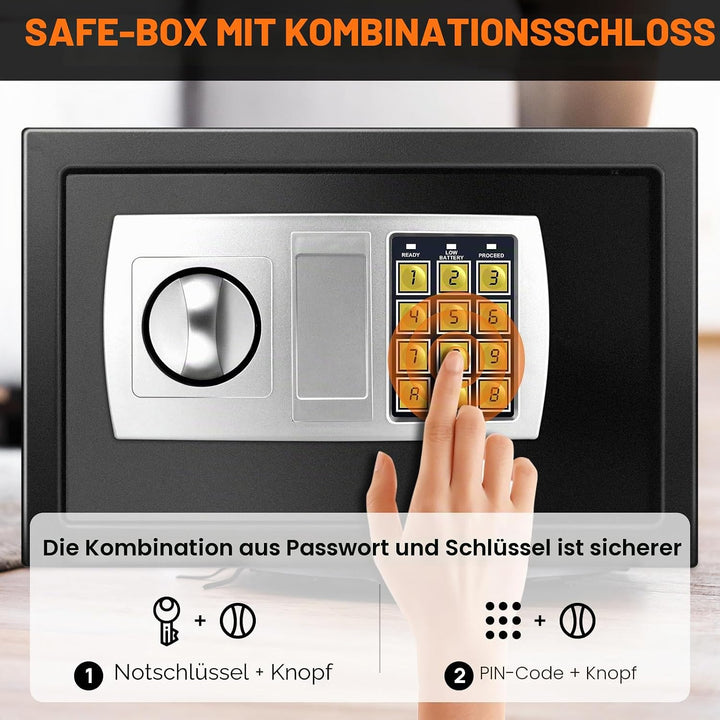 Home Safe Feuerfest Wasserdicht Sicher Digital Stahl Safe Sicherheit Elektronische Home Office Geldb