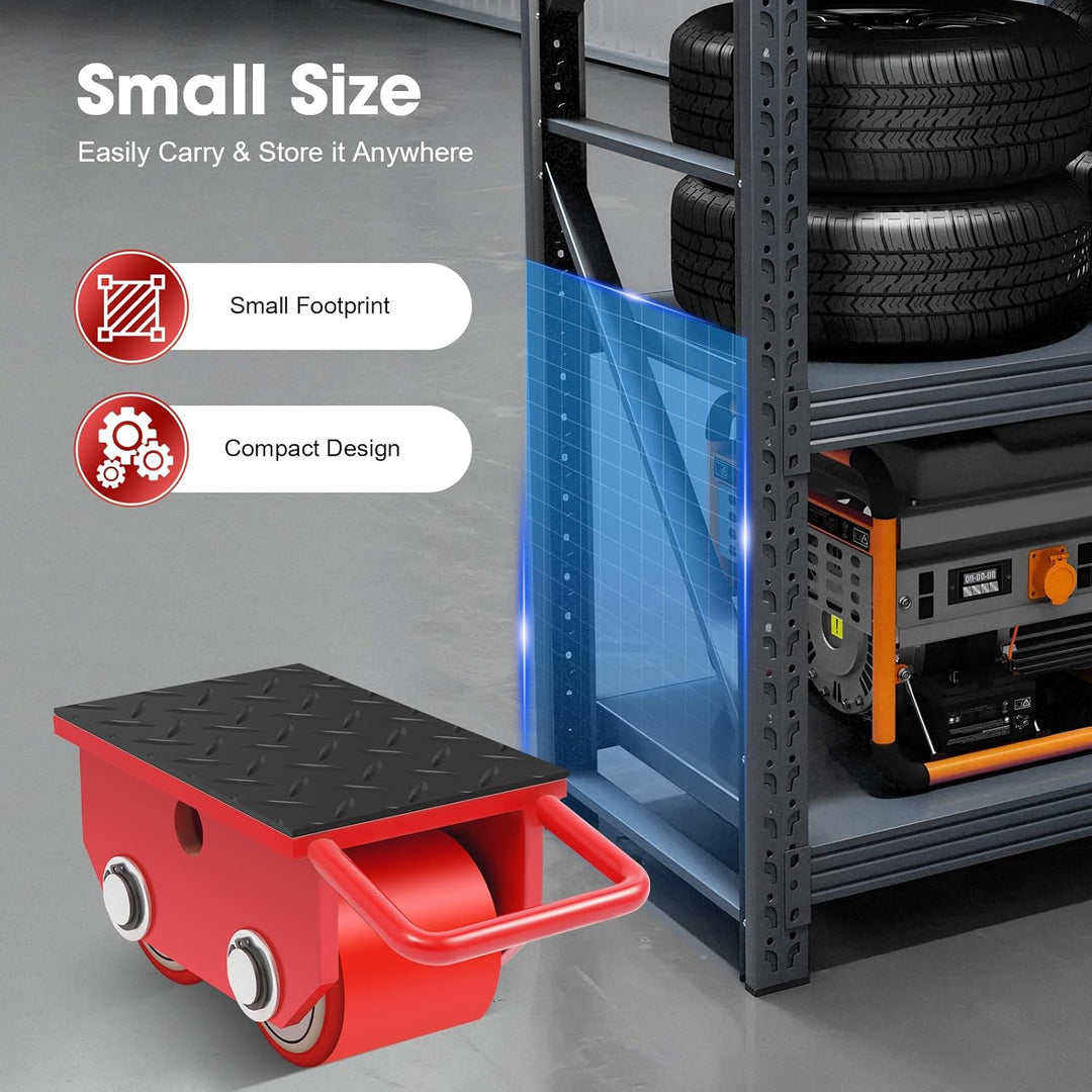 2500kg Schwerlastrollen Transportfahrwerk Maschinenbeweger Gerätewagen 5500 lbs Tragfähigkeit PU Räd