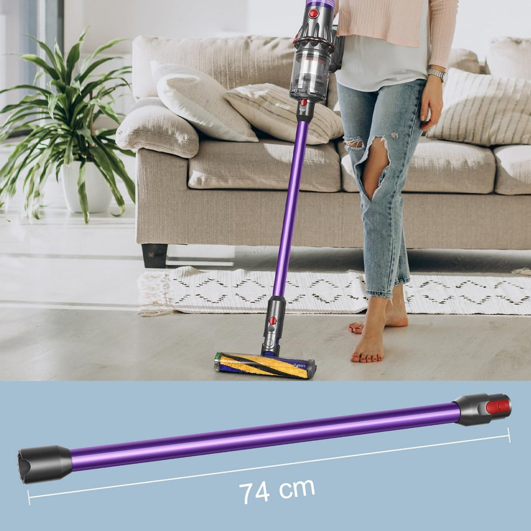 Saugrohr für Dyson V12 Detect Slim & V9 Motorbar Staubsauger, 74CM (Violett), Violett