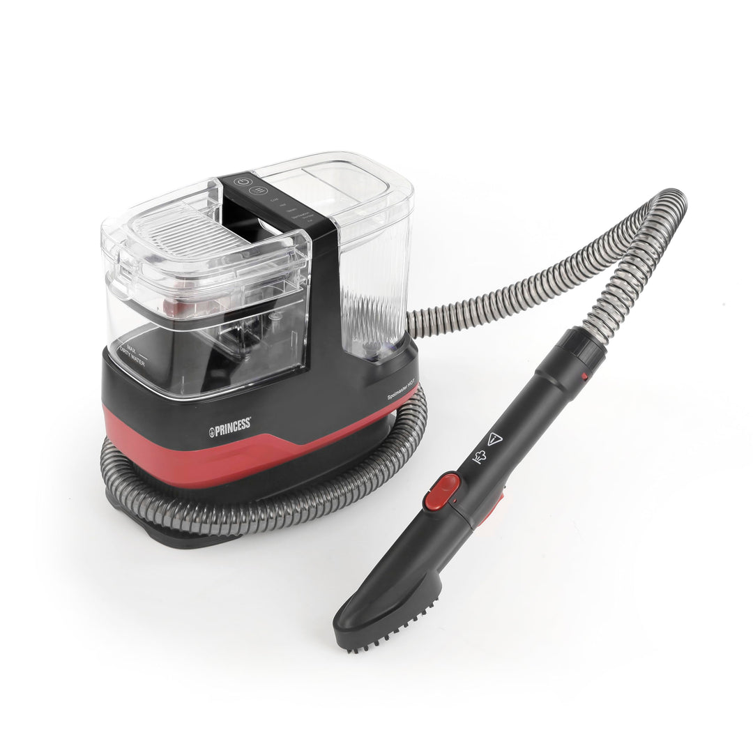 Princess Fleckenreiniger mit Dampffunktion, 1800 W, 4 Reinigungsmodi, 13 Zubehörteile, Flexible Schl
