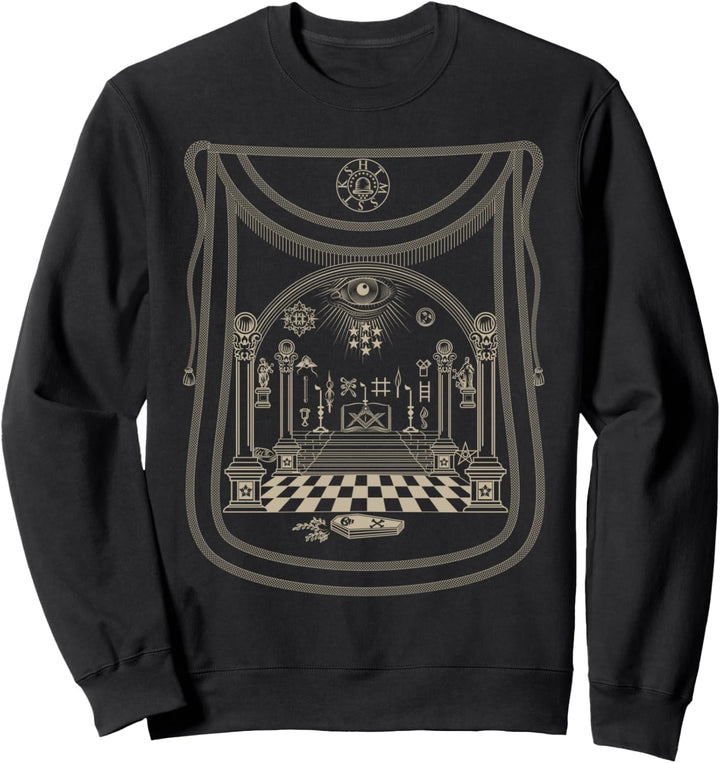 Freimaurer Schürze Vintage Zeichnung Sweatshirt