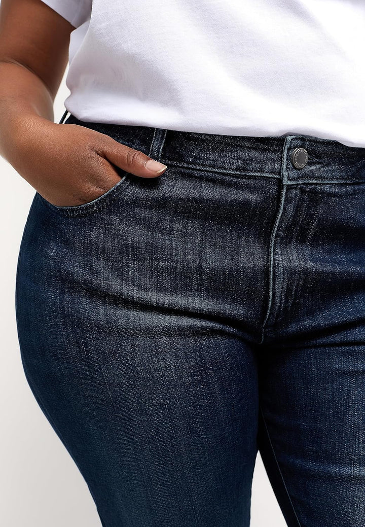 MUSTANG Damen Jeans Hose Crosby Relaxed Slim 26W / 30L Blau, 26W / 30L Blau