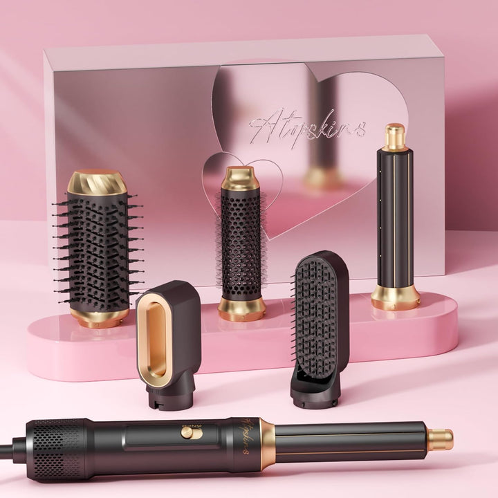 Pro Haarstyler Warmluftbürste Hair Styler Set Hairstyler 6 in 1, Atopskins 6 In 1 Air Styler Set, Fö