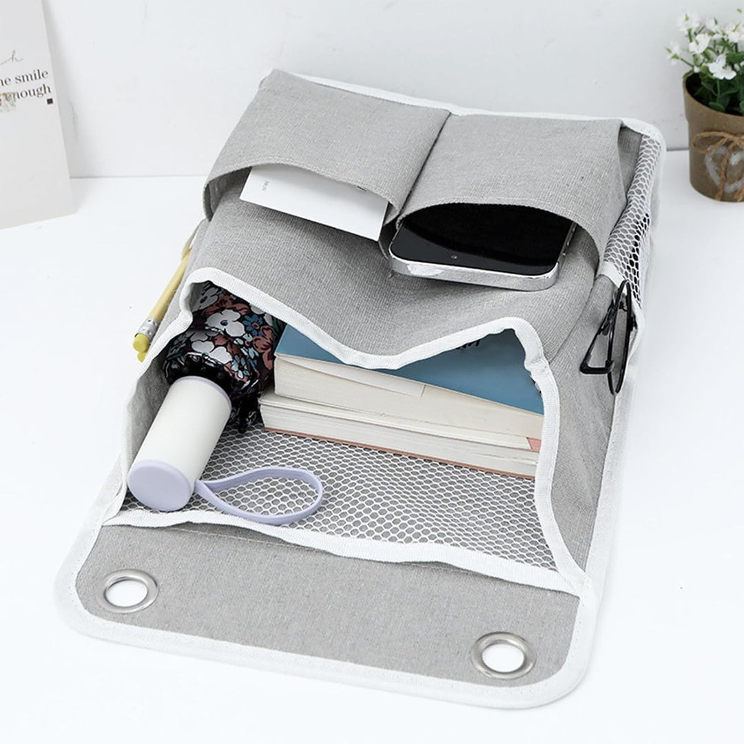 Hängeorganizer Camping, Camping Organizer – 2 Graue Mehrtaschen Hängende Aufbewahrung mit 4 Selbstkl