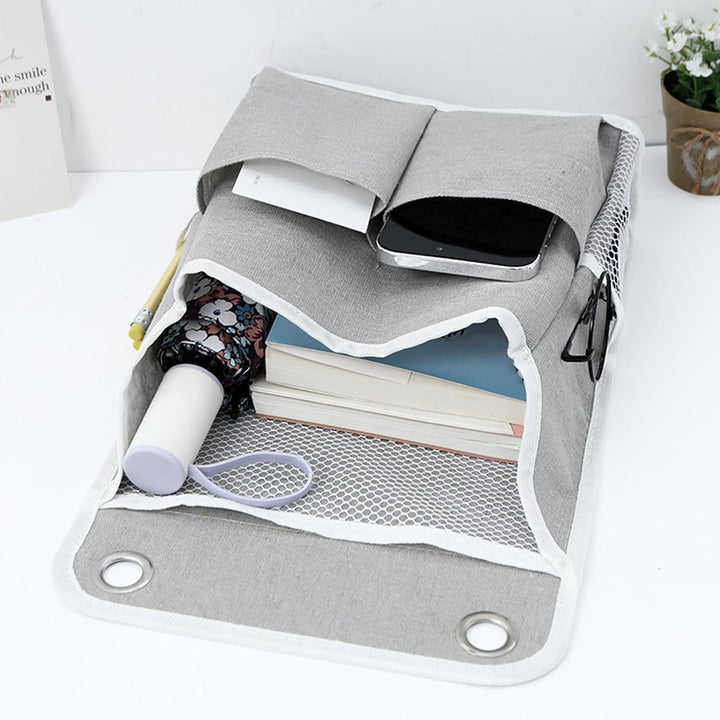 Hängeorganizer Camping, Camping Organizer – 2 Graue Mehrtaschen Hängende Aufbewahrung mit 4 Selbstkl