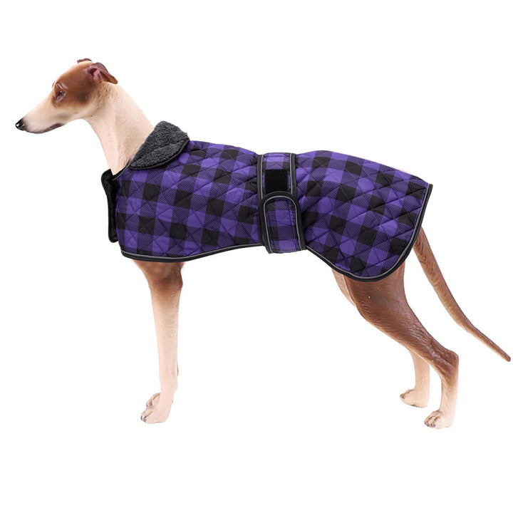 Geyecete Wasserdichter Hundemantel,Windhund Mantel,Whippet Hundejacke Winter,mit Warmem Fleecefutter