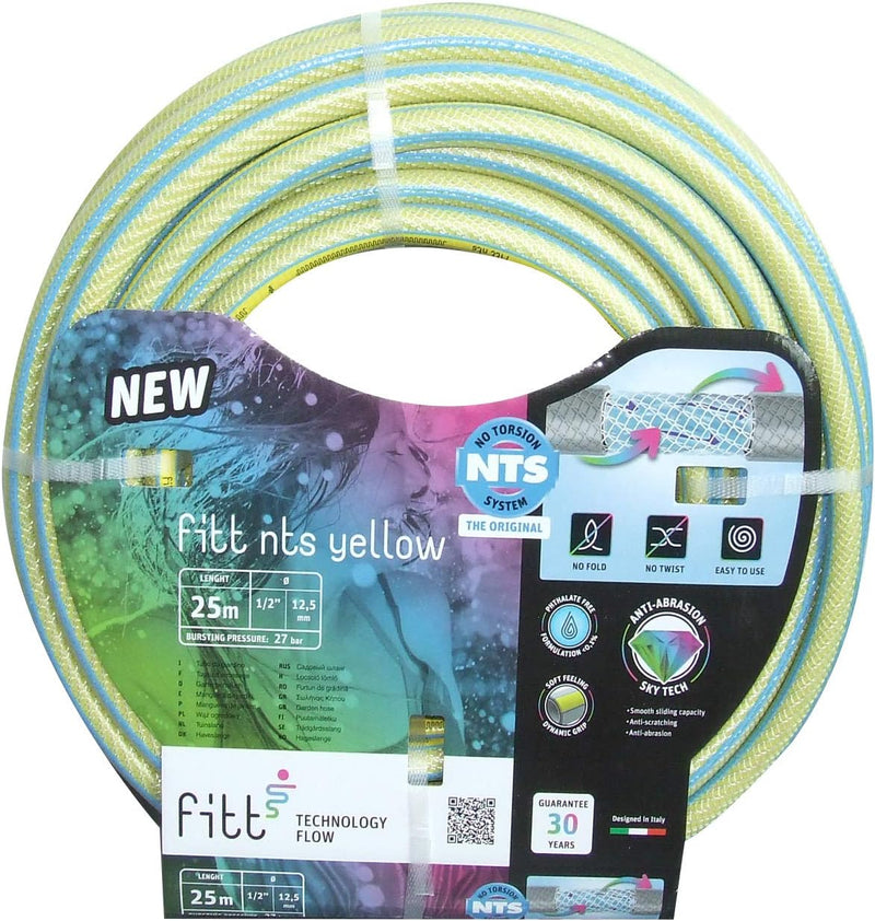 Fitt Yellow Wasserschlauch NTS New, Gelb, mm 25 x 25 Mt mm 25 x 25 mt Gelb, mm 25 x 25 mt Gelb