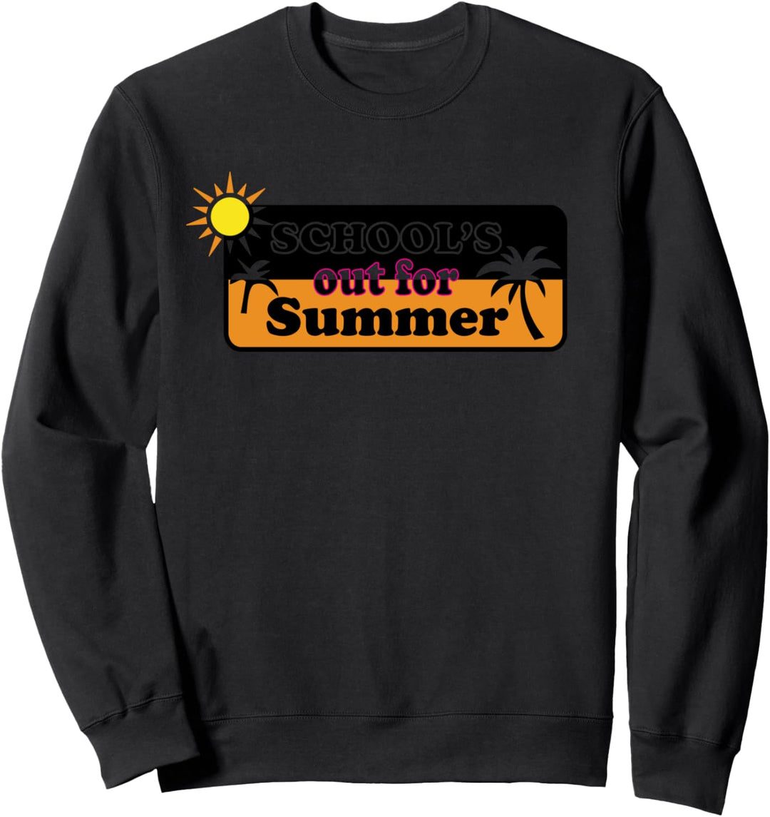 Retro letzter Tag der Schulschulen für Sommerlehrer Sweatshirt