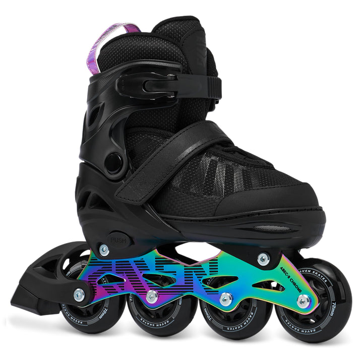 RAVEN Inline Skates Inliner für Kinder und Erwachsene OPTIONAL 2in1 mit Schlittschuhen verstellbar O