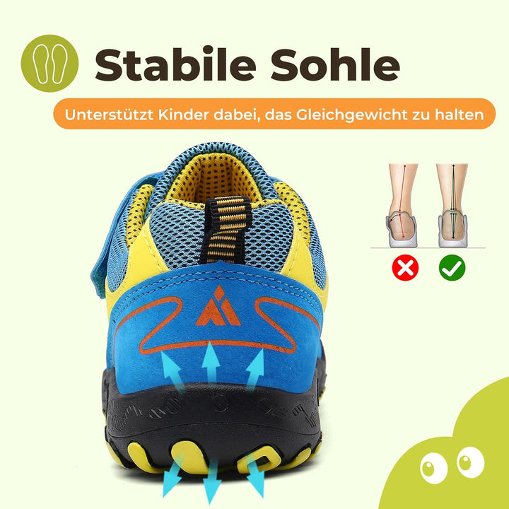 Mishansha Unisex-Kinder Turnschuhe Trekkingschuhe Mädchen Wanderschuhe Outdoor Sportschuhe 24-38 27