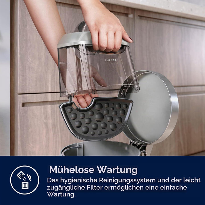 Electrolux PC91-4MG Pure C9 beutelloser Staubsauger, 700 W, 16 Liter, 72 Dezibel, Stahl, Mineralgrau