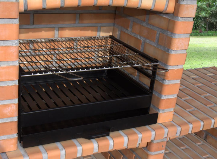 Sauvic 02728-Grill Schublade mit Grillrost aus Edelstahl 60 x 40 cm., Schwarz, 60.00x40.00x29.00 cm