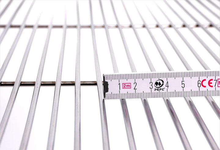 Grillrost Ø 60 cm aus Edelstahl rostfrei und elektropoliert 4mm / 10 mm Stababstand für Grill rund,