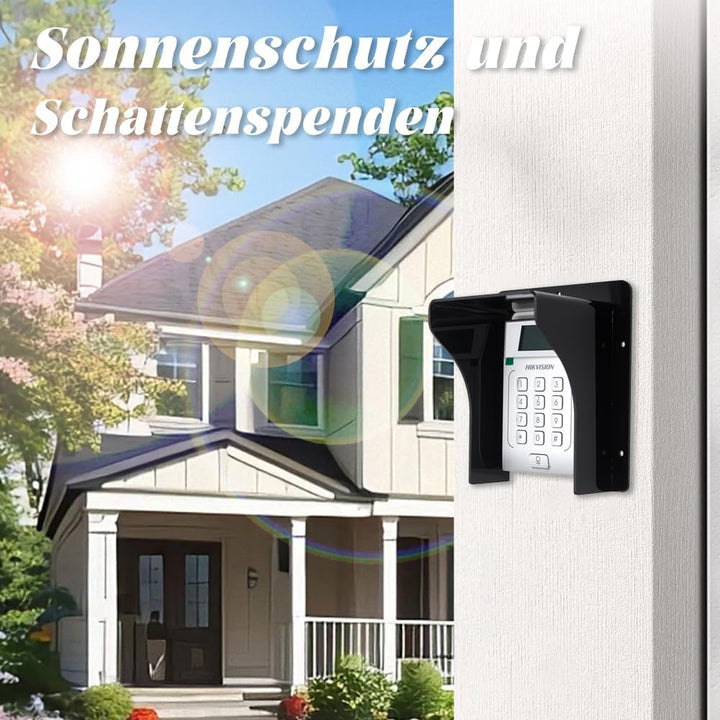 Schwarzes Acryl Video Türklingel Regenschutz,geeignet für Fingerabdruck-Controller, Sicherheitssyste