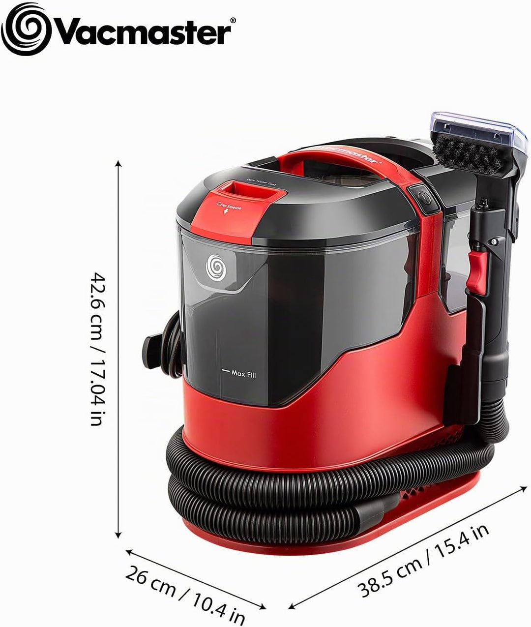 Vacmaster STMEUA01 Waschsauger Teppichreiniger Fleckenreiniger für Teppiche, Vorleger, Polster, Trep