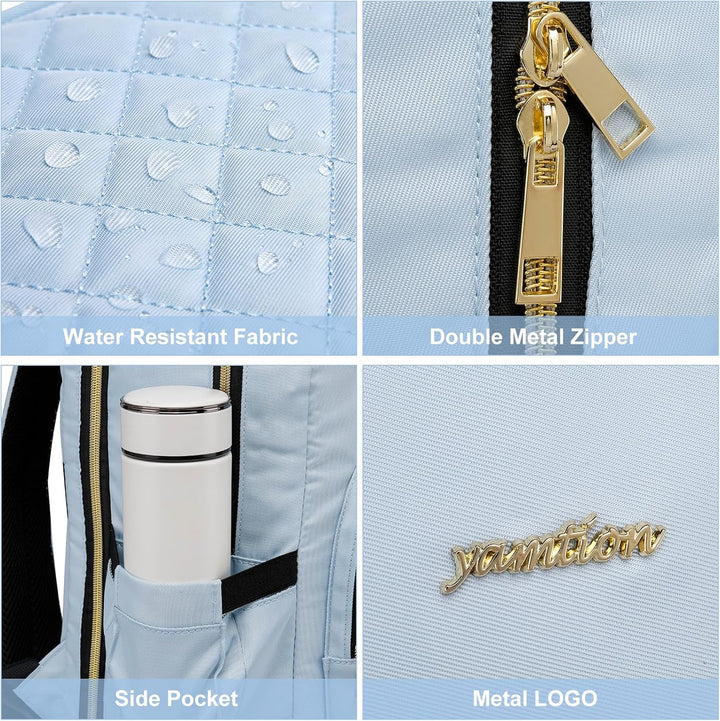 YAMTION Laptop Rucksack Damen,17.3 Zoll Schulrucksack Frauen Schultasche Mädchen Teenager Tagesrucks