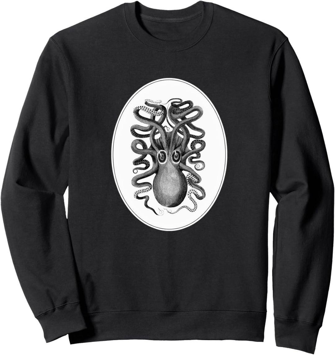 Octopus Kraken Tintenfisch Vintage Strand Surfer Design Sweatshirt