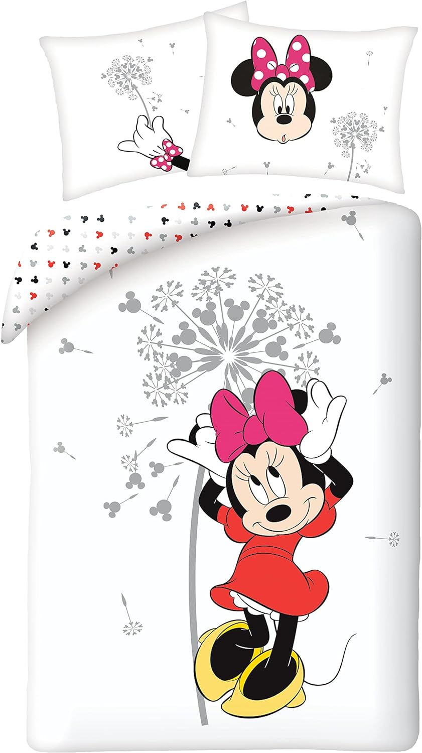 Halantex Minne Bett Set Baumwolle Bettbezug 140x200cm Und Kissenbezug 70x90cm Original