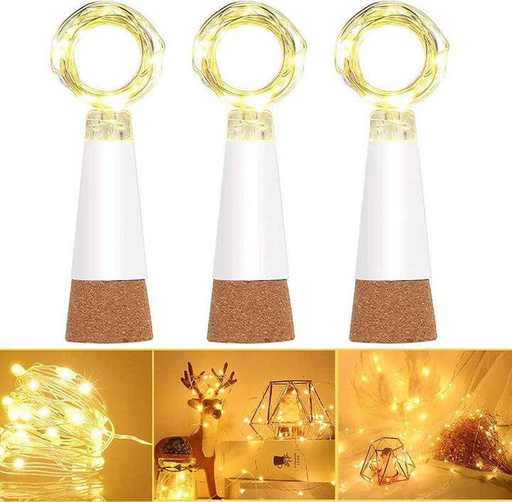 Dumcuw LED Kork Flaschenlichter, Wasserdicht Kupferdraht Lichterkette für Flaschen, USB Powered Wied