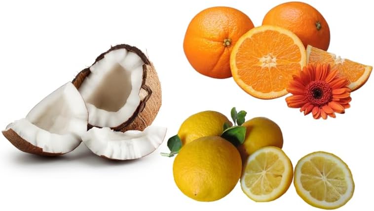 Dufte Momente | Whirlpool Duft 3 Liter | Kokos - Orange - Citrus | mit naturreinen und natürlichen ä