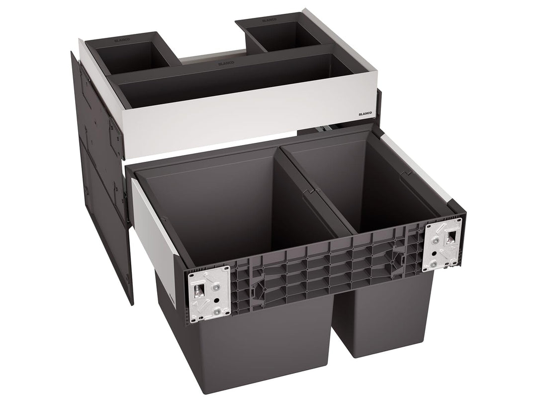BLANCO 526208 SELECT II 60/2 Orga 60 cm Unterschrank - Mit Organisationsschublade 2 Eimer Version