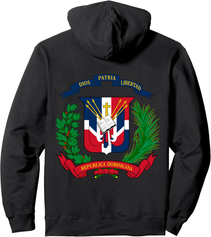 Coat of Arms Republica Dominicana Bandera Dominican Flag Pullover Hoodie
