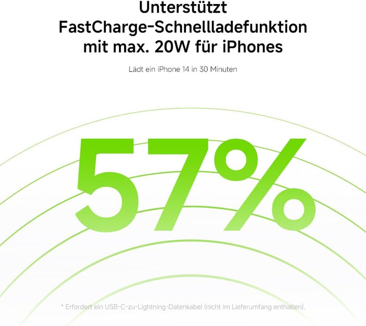 Xiaomi Power Bank 10000mAh Lite GL USB-C 22.5W, USB-C Schnellladen, Ladet 3 Geräte gleichzeitig, Flu