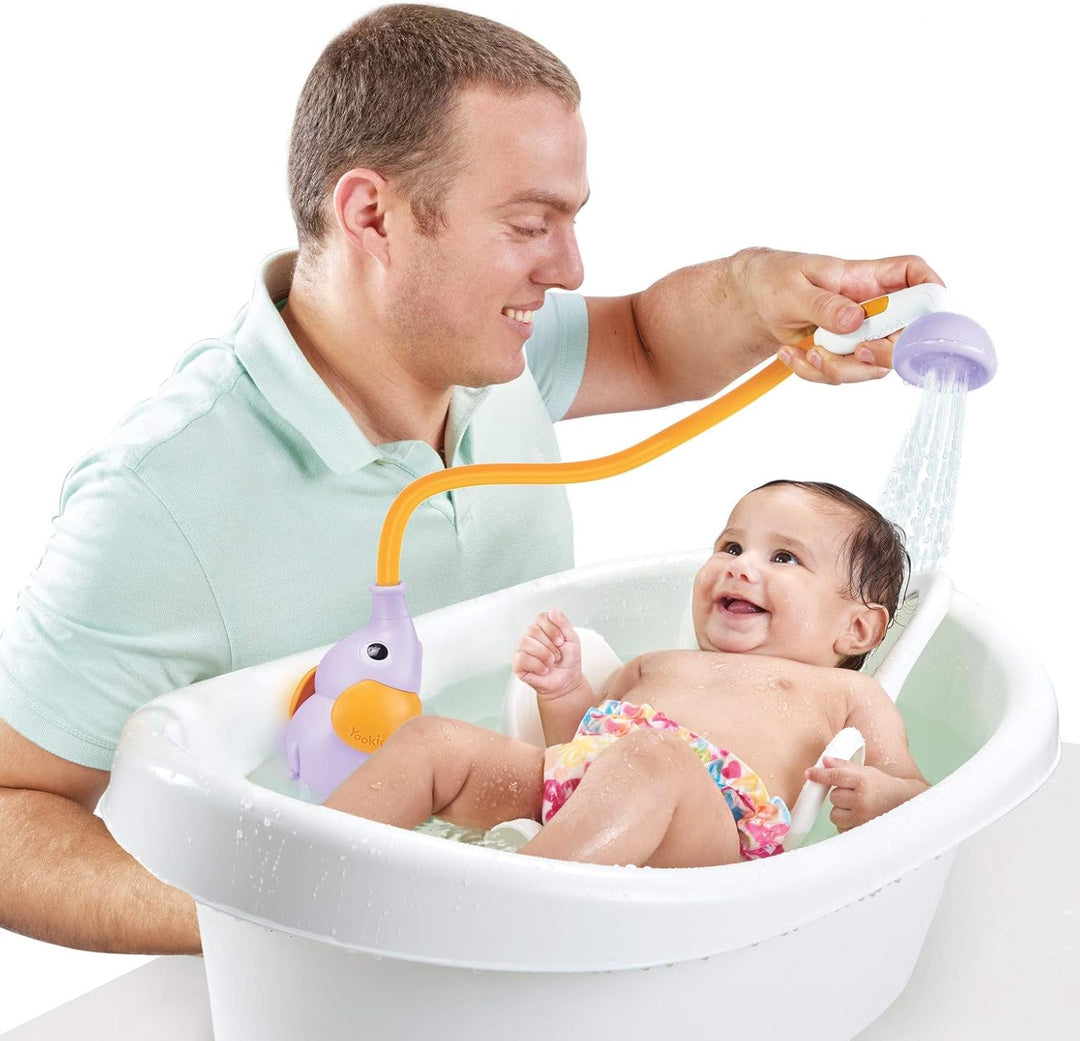 Yookidoo Elephant_shower Babydusche Elefant, Lila Blasslila, Blasslila