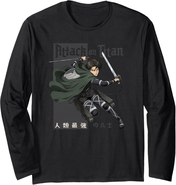 Attack on Titan Season 4 Der Stärkste Soldat der Menschheit Langarmshirt