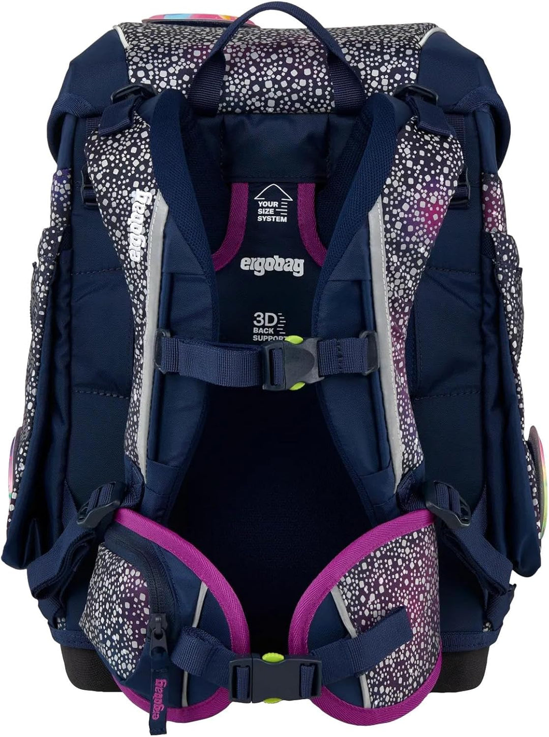 ergobag cubo Set ergonomischer Schulranzen Klassisch 5-teilig 1. Klasse Grundschule Bärlaxy - Lila E