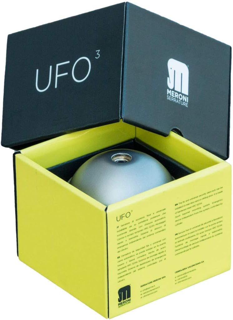 2 Stück MERONI UFO3 Smart Duo Diebstahlsicherung weiss für Nutzfahrzeuge – Handschliessen..