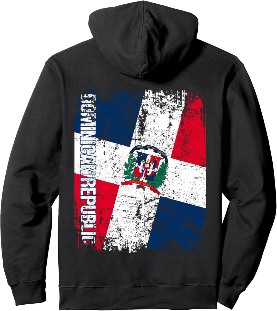 DOMINIKANISCHE REPUBLIK Flagge | Damen Herren Kinder DOM REP Pullover Hoodie