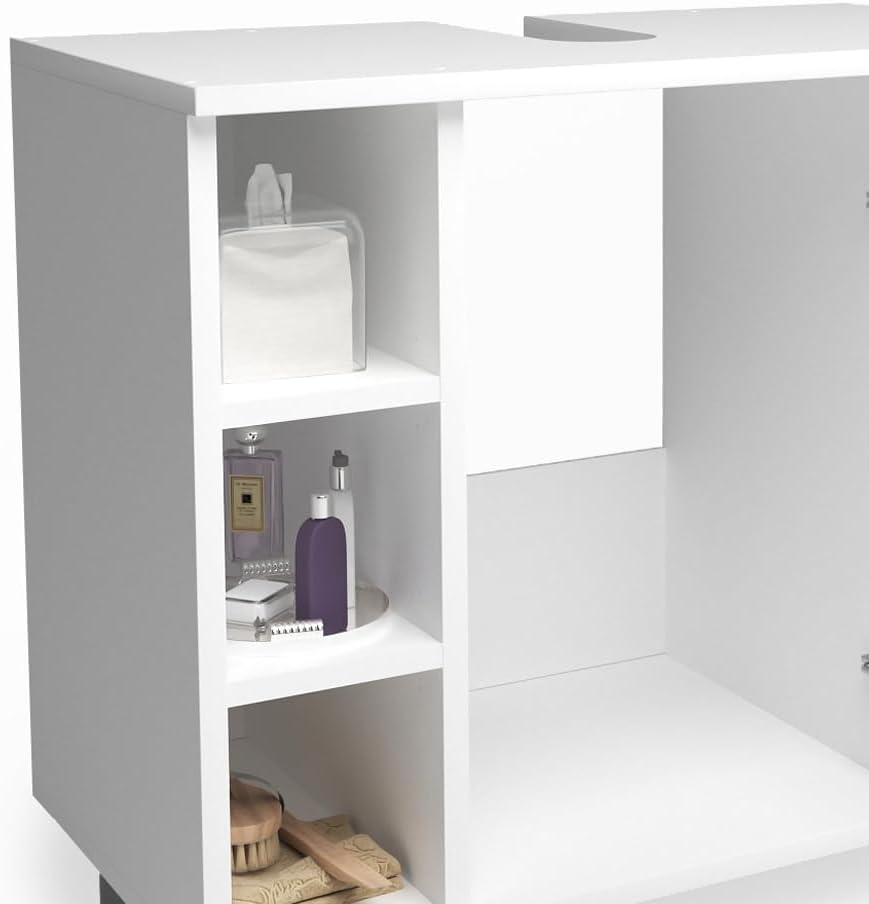 Vicco Waschbeckenunterschrank Fynn, Weiss, 60 x 54 cm Weiss 60 x 54 cm, Weiss 60 x 54 cm