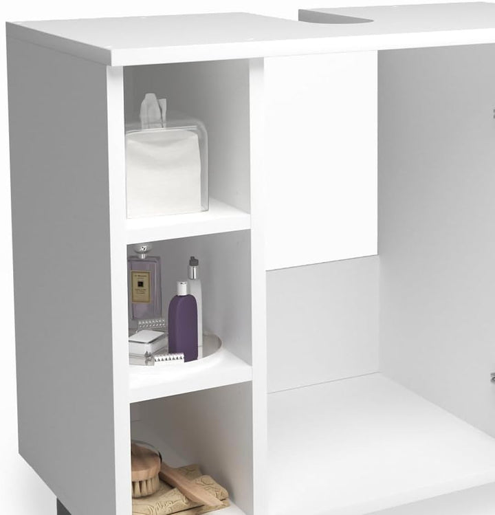 Vicco Waschbeckenunterschrank Fynn, Weiss, 60 x 54 cm Weiss 60 x 54 cm, Weiss 60 x 54 cm